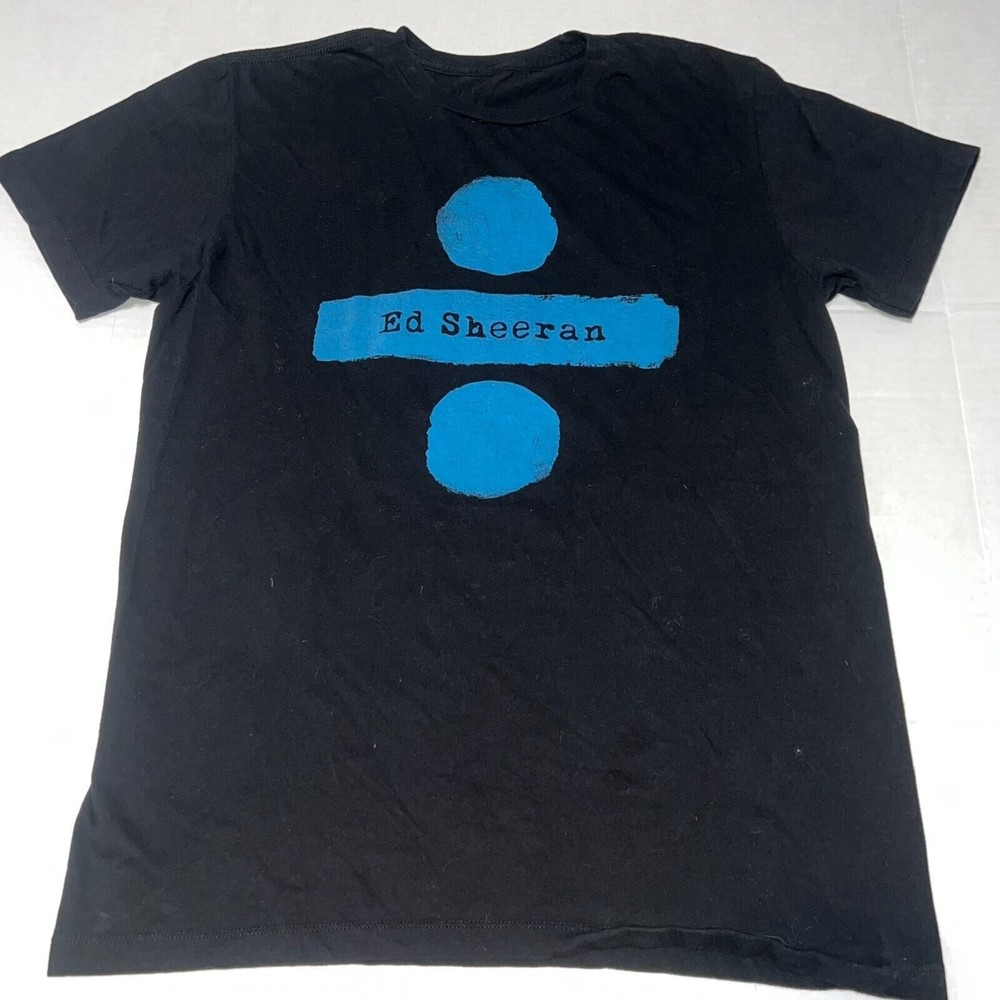 Ed Sheeran Divide Tour Concert Black T-Shirt Size Medium
